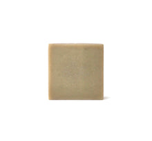 Load image into Gallery viewer, Handmade square olive green soap bar on a clean white background with soft natural lighting for a minimal, modern product presentation.