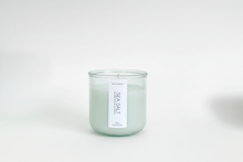 Load image into Gallery viewer, Sea Salt natural wax candle in a green tinted recycled jar on a white background, hand-poured in Wilmington, North Carolina