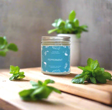 Load image into Gallery viewer, botanical peppermint soy candle