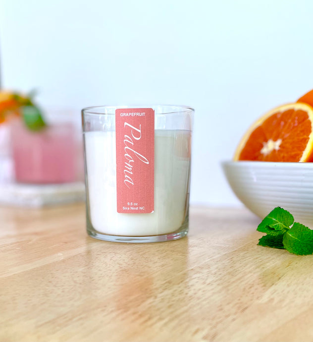 Grapefruit Paloma Summer Cocktail Candle 
