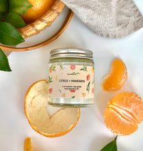 Load image into Gallery viewer, Citrus soy candle scented 
