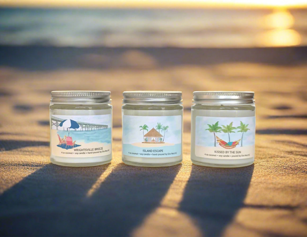 medium vacation soy candle 