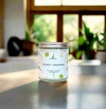 Load image into Gallery viewer, coconut and lemongrass soy candle 
