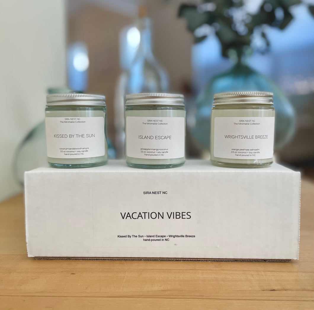 VACATION VIBES CANDLE SET